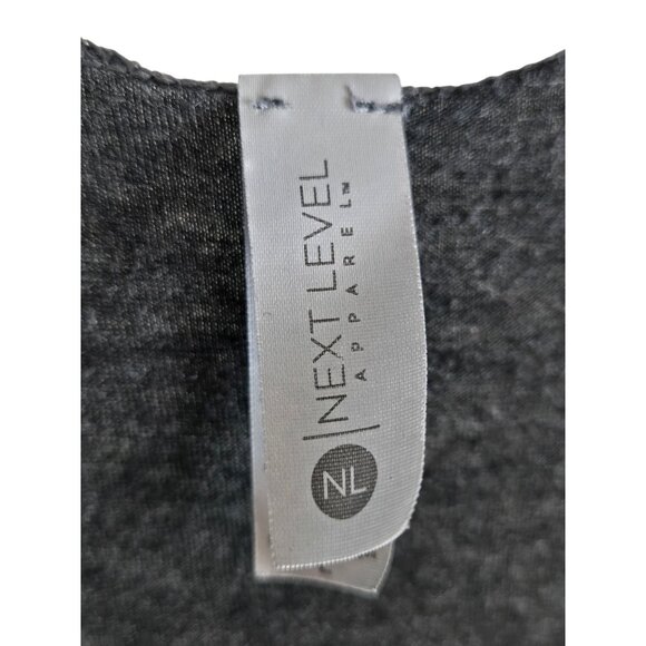 Womens LG Dark Gray Razor Back Workout Athleisure Tank Top Shirt Casual Lifting - Picture 6 of 6